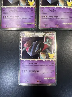 Dragapult SWSH132 SWSH Black Star Promo Pokemon 25th Standard Size x3 - Image 4