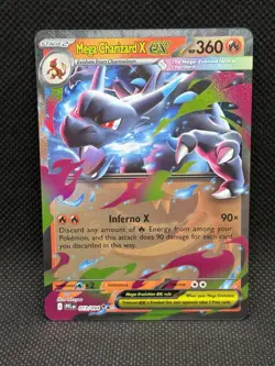 Pokemon TCG MEGA CHARIZARD X EX 013/094 ME02: Phantasmal Flames Ultra Rare - Image 1