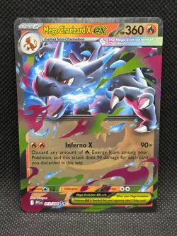 Pokemon TCG MEGA CHARIZARD X EX 013/094 ME02: Phantasmal Flames Ultra Rare - Image 1
