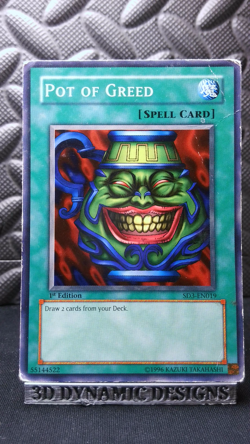 | Yugioh Pot of Greed SD3-EN019 1st Common Structure Deck Blaze HP 🔥 | - Image 1