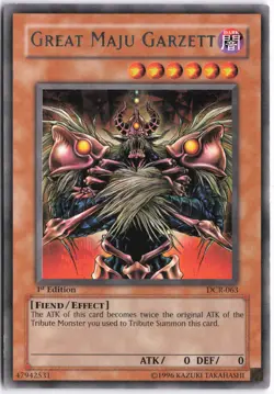 Yugioh - Great Maju Garzett DCR-063 1st Edition - Dark Crisis - Image 1
