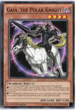 Yugioh - Gaia, the Polar Knight DUEA-EN090 1st Edition - Duelist Alliance - Image 1