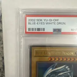2002 YU-GI-OH! BLUE-EYES WHITE DRAGON SDK-001 PSA 4 VG - Image 4