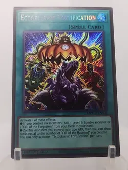 Yugioh! 1x Ectoplasmic Fortification MZMU-EN008 Secret Rare 1st Ed NM - Image 1