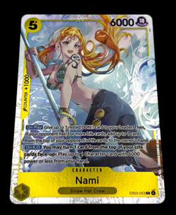 One Piece TCG Nami 053 EB03-053 Extra Booster Heroines Edition SR English NM - Image 1