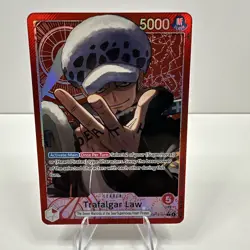 One Piece The Azure Sea's Seven Trafalgar Law OP14-001 Alternate Art Leader Foil - Image 1