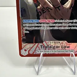 One Piece The Azure Sea's Seven Trafalgar Law OP14-001 Alternate Art Leader Foil - Image 4