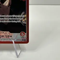 One Piece The Azure Sea's Seven Trafalgar Law OP14-001 Alternate Art Leader Foil - Image 5