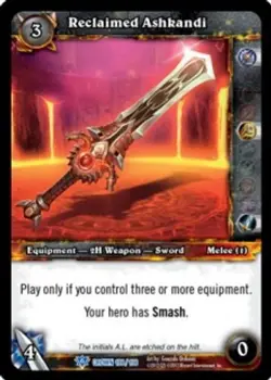 Reclaimed Ashkandi - Crown of the Heavens - World of Warcraft TCG - Image 1