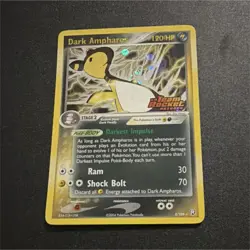 Pokemon Dark Ampharos Holo Rare 120 HP EX Team Rocket Returns 2/109 Stage 2 Card - Image 1