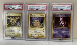 PSA 10 Lot Mewtwo Holo Zapdos Pikachu CP6 Japanese 20th Anniversary Pokemon Card - Image 1