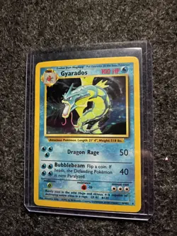 Gyarados 6/102 Base Set Holo Unlimited Pokemon Card 1999 - Image 2