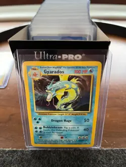 Gyarados 6/102 Base Set Holo Unlimited Pokemon Card 1999 - Image 3