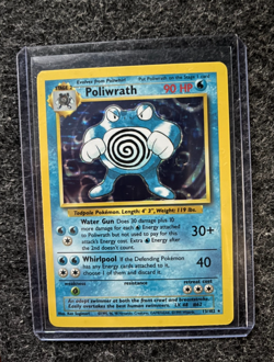 Pokemon Base Set Poliwrath 13/102 Holo Rare LP 1999 WOTC TCG Card - Image 1