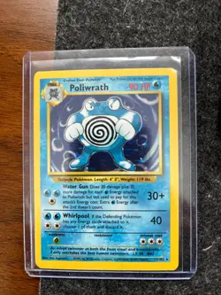 Pokemon Base Set Poliwrath 13/102 Holo Rare LP 1999 WOTC TCG Card - Image 2