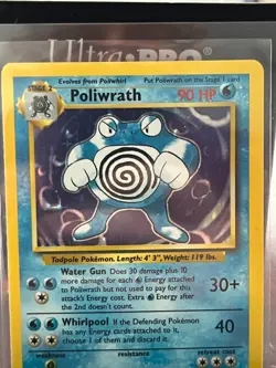 Pokemon Base Set Poliwrath 13/102 Holo Rare LP 1999 WOTC TCG Card - Image 5