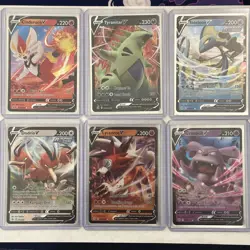 Pokemon Lot of 6 Full Art "V" Cards M-NM Unplayed Pack Fresh - Image 1