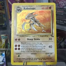 Pokemon TCG Kabutops Holo Rare Card 9/62 Fossil - Image 1