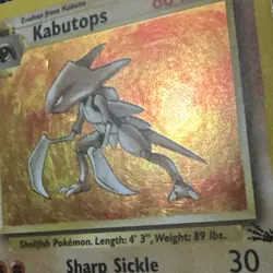 Pokemon TCG Kabutops Holo Rare Card 9/62 Fossil - Image 4