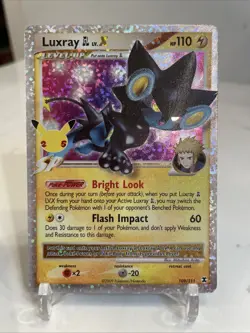 Pokemon TCG Luxray GL LV.X Celebrations Classic Collection Holo Card 109/111 - Image 1