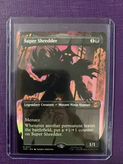 Super Shredder (Borderless) 0217 TMT Teenage Mutant Ninja Turtles TMNT NM/M MTG - Image 1
