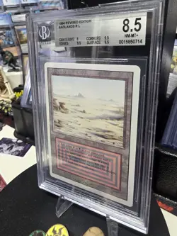 Badlands - Magic The Gathering Revised, Beckett 8.5 Graded - Image 3