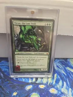 Thrun, the Last Troll Mirrodin Besieged - ALTERED ART - INCREDIBLE HULK - Image 1