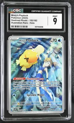 2025 Pokemon - Misty’s Psyduck 193/182 Destined Rivals - Mint 9 CGC - Image 1