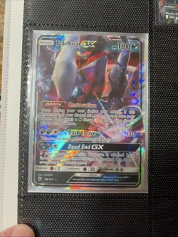 2017 Pokemon TCG Darkrai GX Burning Shadows 88/147 Holo Ultra Rare Card NM - Image 1