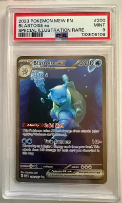 Blastoise ex 200/165 Scarlet & Violet 151 English Pokemon TCG - PSA 9 - Image 1