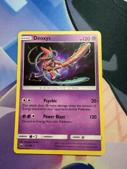 Pokemon TCG Deoxys Holo Rare Card 67/168 Sun & Moon Celestial Storm - Image 1