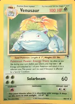 Venusaur 18/110 Legendary Collection Holo 18/110 Pokemon Foil Card - Image 1