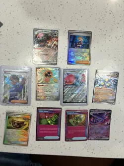 Pokemon Lot Of 10 Poke Ball, Full Art Trainers, Ex - Image 1