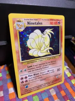 Pokemon TCG Ninetales Base Set Holo Unlimited Rare 12/102 #12 NM - Image 2