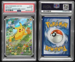 Pikachu Holo Pokemon Scarlet & Violet Black Star Promo PSA 10 - Image 3