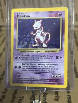 Pokemon TCG Mewtwo Base Set 10/102 Holo 1999-2000 Great Condition 💥 Vintage - Image 1