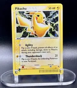 Pikachu 12 Promo Pokemon Nintendo Promos 2003 Vintage Black Star Promo Holo LP - Image 2