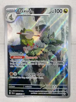 Fraxure IR 077/064 Illustration Rare - SV: Shrouded Fable Pokemon TCG Holo NM - Image 1