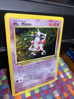Pokemon TCG Mr. Mime Jungle Set 6/64 Holo Rare #6 LP - Image 3