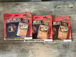 THREE (3) Pokemon TCG Ascended Heroes Promo Sticker Collection Pack Lot - Image 1