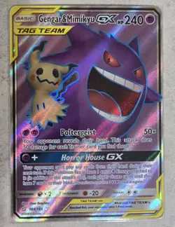 Gengar & Mimikyu GX Tag Team - 164/181 - Pokemon Sun & Moon Team Up - NM - Image 1