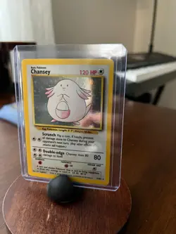 Chansey 3/102 Pokemon TCG WOTC Base Set Holo LP - Image 3