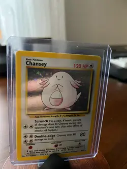 Chansey 3/102 Pokemon TCG WOTC Base Set Holo LP - Image 4
