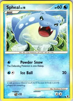 Spheal 82/111 Rising Rivals Pokemon TCG LP Normal - Image 1