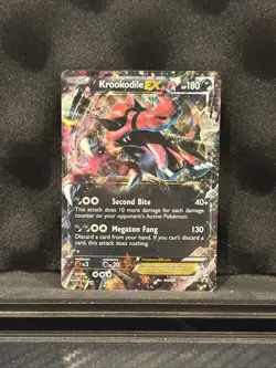 Krookodile EX XY25 XY Holo Black Star Promo Pokemon HP - Image 1