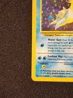 Pokemon TCG Lapras Fossil 10/62 Holo 1999-2000 Wizards Holo Rare - LP - Image 2