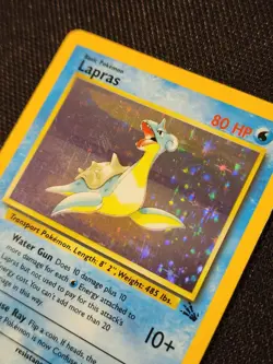 Pokemon TCG Lapras Fossil 10/62 Holo 1999-2000 Wizards Holo Rare - LP - Image 5