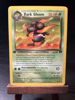 1st Edition Dark Gloom 36/82 Pokemon TCG Team Rocket NM - Image 1