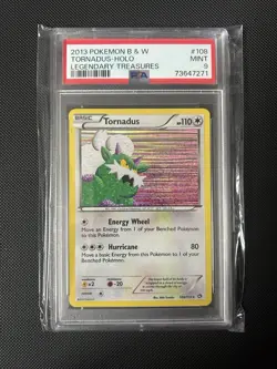 2013 Pokemon TCG Tornadus PSA 9 Legendary Treasures 108/113 HOLO MINT RARE - Image 1