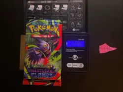 22.45g VERY HEAVY Phantasmal Flames Pokemon Sealed Booster Pack New SIR/HRU - Image 1
